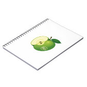 Spiral Photo Notebook with a green apple Notitieboek (Linkerzijde)