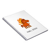 Spiral Photo Notebook with a red horse Notitieboek (Rechterzijde)