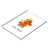 Spiral Photo Notebook with a red horse Notitieboek (Linkerzijde)