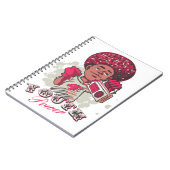 Spiral Photo Notebook – YOUTH Power Afro & Boombox Notitieboek (Linkerzijde)
