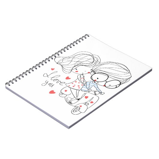 Spiral Photo Notitieboek (80 pagina's B&W) (Linkerzijde)