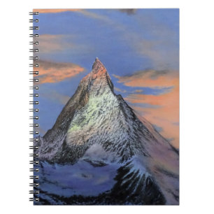 Spiral Photo Notitieboek - "De Matterhorn bij zons