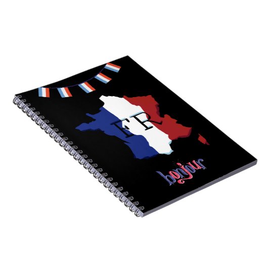 Spiral Photo Notitieboek - Frans thema (Rechterzijde)