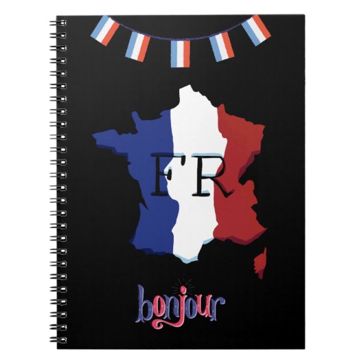 Spiral Photo Notitieboek - Frans thema (Voorkant)