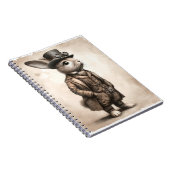 Spiral Photo Notitieboek met Steampunk Rabbit (Rechterzijde)