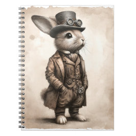 Spiral Photo Notitieboek met Steampunk Rabbit