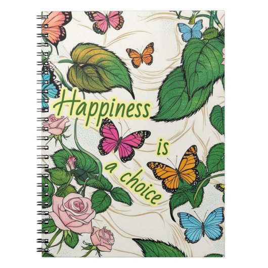 Spiral Photo Notitieboek met vlinders (Voorkant)