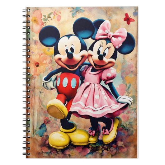 Spiral Photo Notitieboek - Minnie en Mickey (Voorkant)