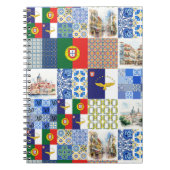 Spiral Photo Notitieboek van Portugal Vlag en Azor (Voorkant)