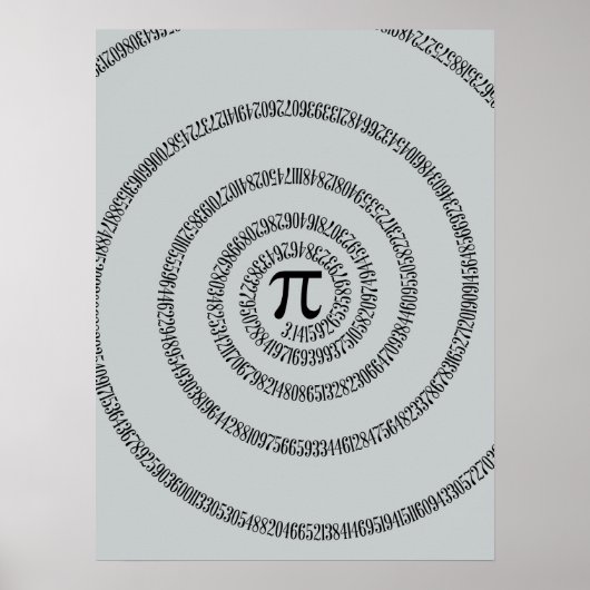 Spiral Pi Click Customize Poster (Voorkant)
