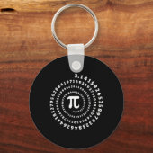 Spiral Pi Shirt Pi Dag Wiskunde Lover Sleutelhanger (Voorkant)