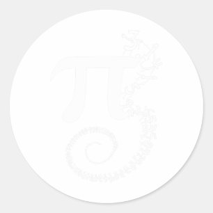 Spiral Pi Wiskunde Funny Pi Dag 3.14 Wiskunde Verg Ronde Sticker