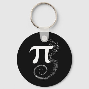 Spiral Pi Wiskunde Funny Pi Dag 3.14 Wiskunde Verg Sleutelhanger