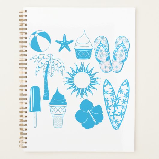 Spiral Planner voor Summertime Icons (Voorkant)