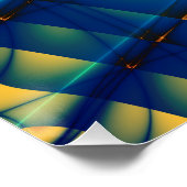 Spiral Rainbow Flowers Perfect Poster (Hoek)