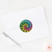 Spiral Rainbow Fractal Ronde Sticker (Envelop)