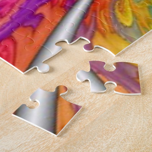 Spiral Rainbow schitterend moeilijk design Legpuzzel (Zijkant)
