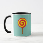Spiral Red Yellow Lollipop Mok (Links)