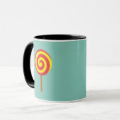 Spiral Red Yellow Lollipop Mok (Voorkant links)