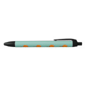 Spiral Red Yellow Lollipop Zwarte Inkt Pen (Bovenkant)