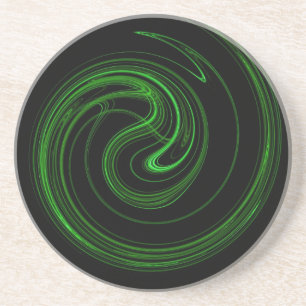 Spiral reeks-1-Groen Onderzetter 1 van kleuren