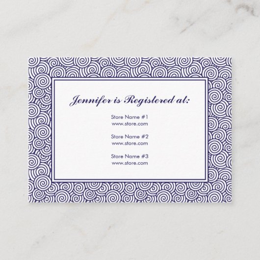 Spiral Registry Kaart - 3,5 inch x 2,5 inch (Voorkant)
