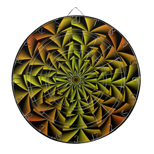 Spiral Retro Art Dartbord (Voorkant)