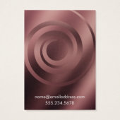 Spiral Roos Gold Ombre Earring Holder Display Kaar Visitekaartje (Achterkant)