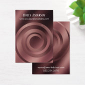 Spiral Roos Gold Ombre Earring Holder Display Kaar Visitekaartje (Bureau)