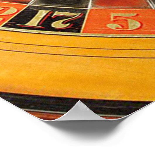 Spiral Roulette Wheel Droste Poster (Hoek)