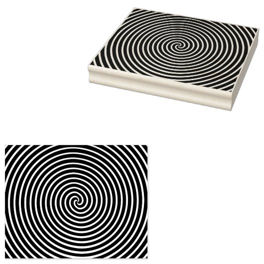 Spiral Rubber Art Stamp Rubberstempel (Gestempeld)