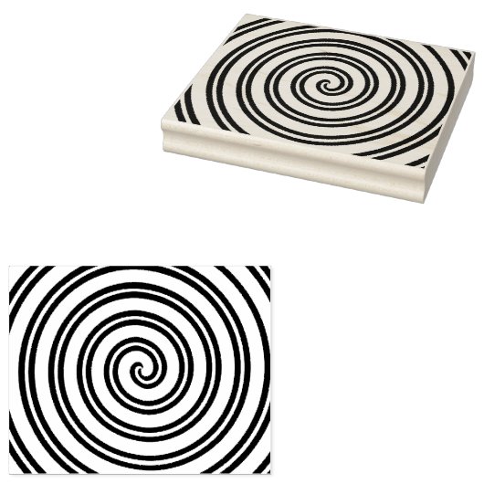 Spiral Rubber Art Stamp Rubberstempel (Gestempeld)