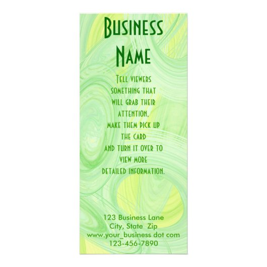 Spiral Scratch Reclamekaart (Voorkant)