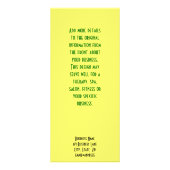 Spiral Scratch Reclamekaart (Achterkant)