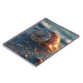 Spiral Seashell Golden Light Notitieboek (Linkerzijde)