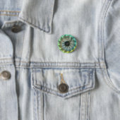 Spiral Shark Pinback Button van Kenneth Yoncich (In situ)