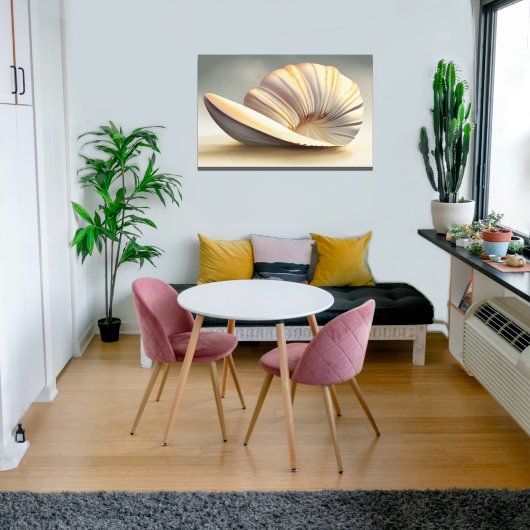 Spiral Shell Ocean Home Decor Canvas Afdruk