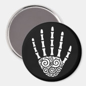 Spiral Skeleton Hand Magneet (Voorkant / Achterkant)