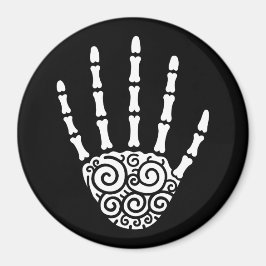 Spiral Skeleton Hand Magneet