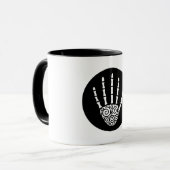 Spiral Skeleton Hand Mok (Voorkant links)
