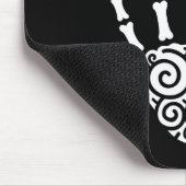 Spiral Skeleton Hand Muismat (Hoek)
