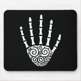 Spiral Skeleton Hand Muismat
