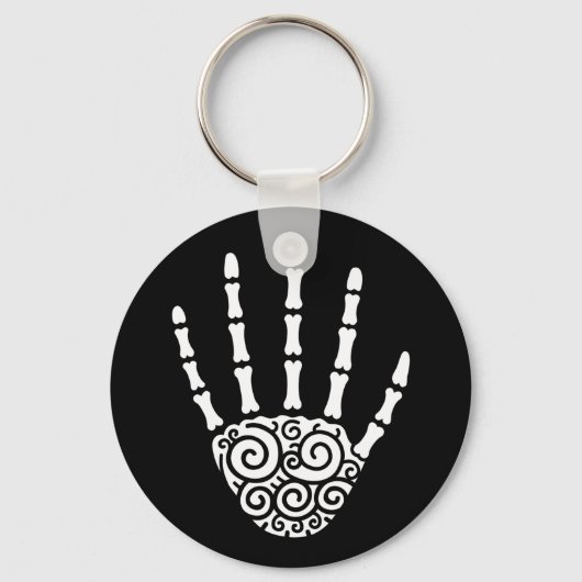 Spiral Skeleton Hand Sleutelhanger (Voorkant)