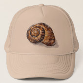 Spiral Snail Shell Trucker Pet (Voorkant)
