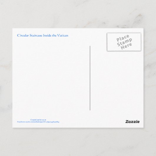 Spiral Staircase Briefkaart (Achterkant)