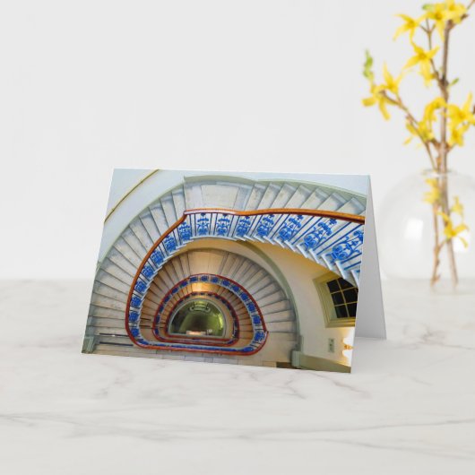 Spiral Staircase Kaart (Gele Bloem)