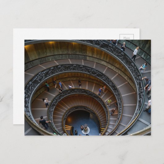 Spiral Staircase van het Vaticaans Museum Briefkaart (Voorkant / Achterkant)