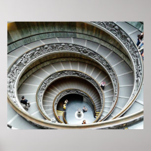 Spiral Staircase, Vaticaans Museum, Poster