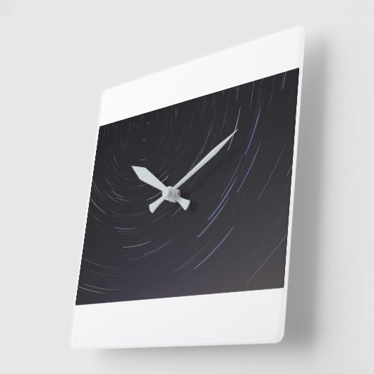 Spiral Star Square Wall Clock Vierkante Klok (Hoek)