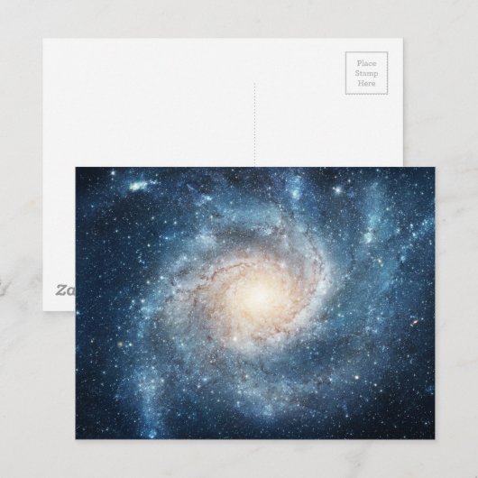 Spiral sterrenstelsel briefkaart (Voorkant / Achterkant)